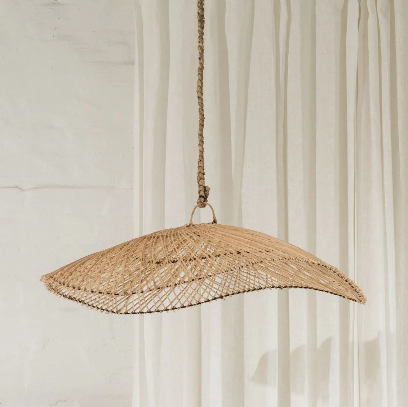 rattan pendant